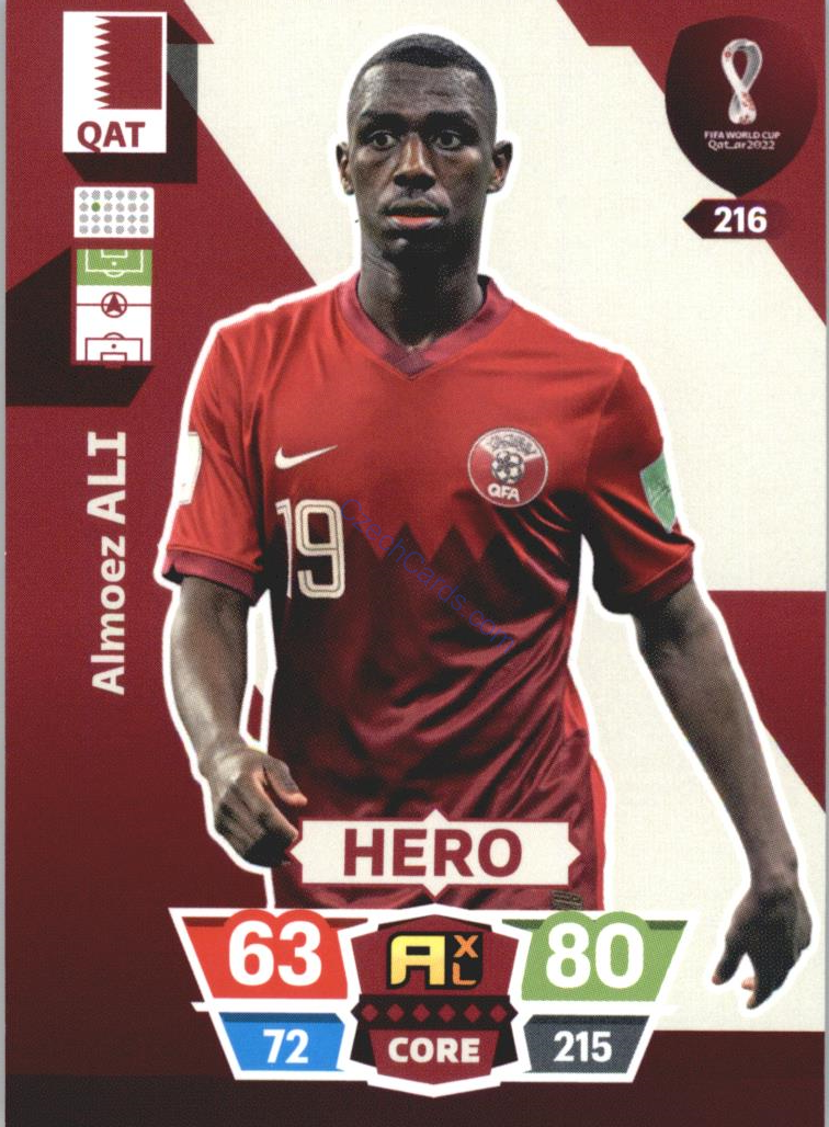 Almoez Ali 2022 Panini World Cup Adrenalyn #216