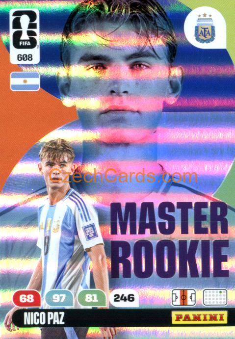 Paz 2026 Panini FIFA World Cup Master Rookie #608