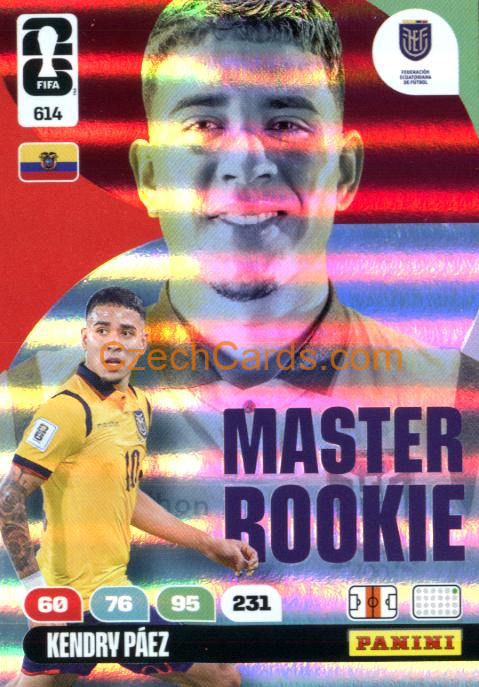 Paez 2026 Panini FIFA World Cup Master Rookie #614
