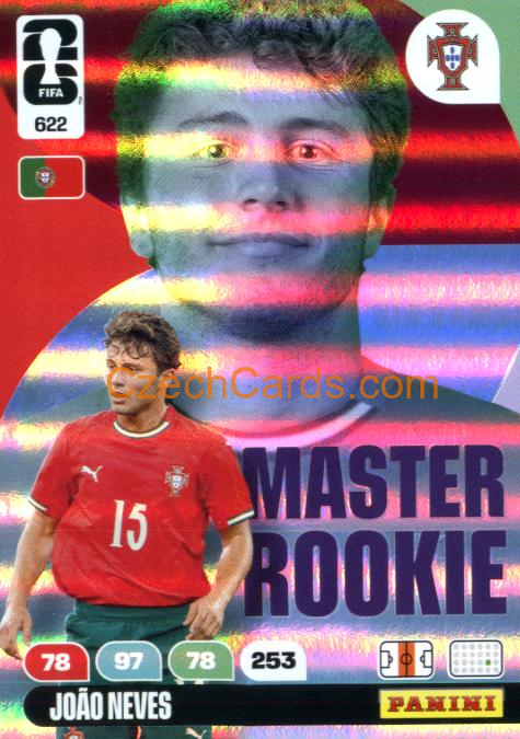 Joao Neves 2026 Panini FIFA World Cup Master Rookie #622