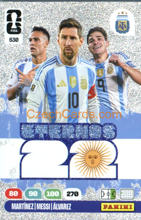 Martínez, Messi, Alvarez Forwards 2026 Panini FIFA World Cup #630