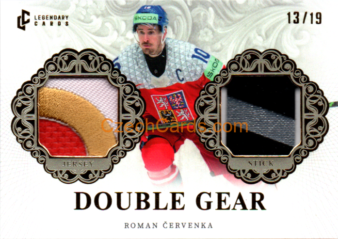 Roman Červenka 2024/25 LC Český hokej Double Gear 13/19 #DG-06