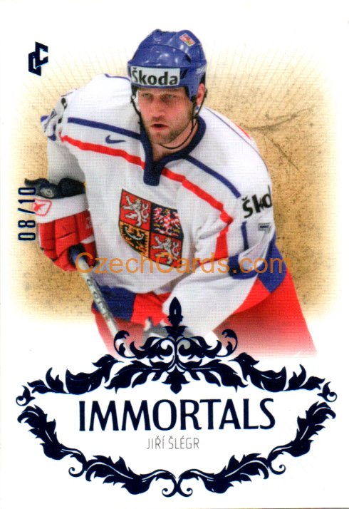 Jiří Šlégr 2024/25 LC Český hokej Immortals Blue 8/10 #IM-25