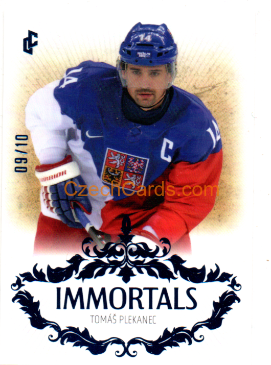 Tomáš Plekanec 2024/25 LC Český hokej Immortals Blue 9/10 #IM-38