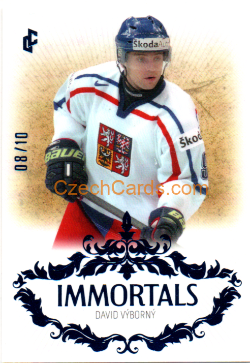 David Výborný 2024/25 LC Český hokej Immortals Blue 8/10 #IM-40