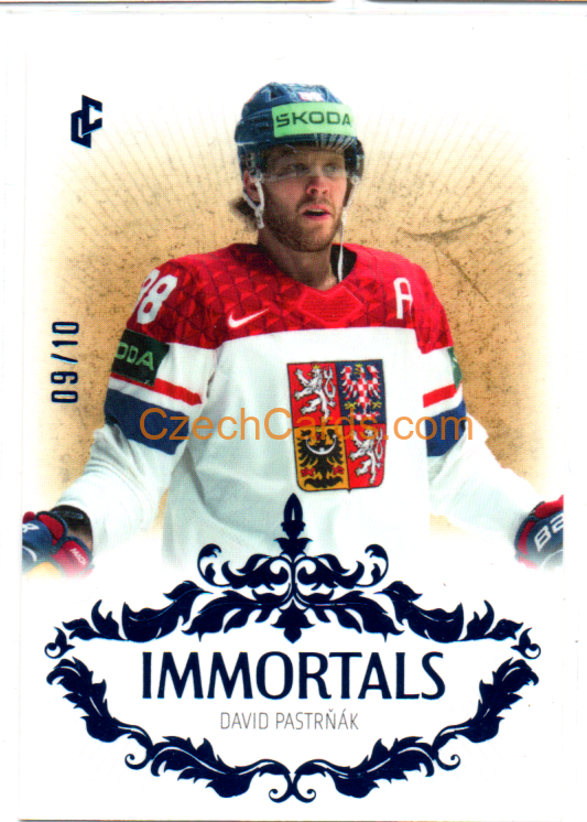 David Pastrňák 2024/25 LC Český hokej Immortals Blue 9/10 #IM-27