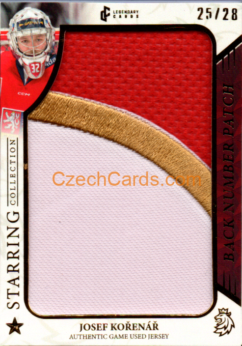 Josef Kořenář 2024/25 LC Český hokej Number Patch 15/28