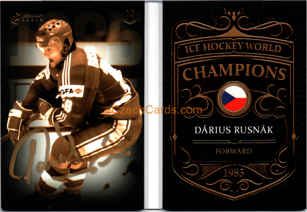 Dárius Rusnák 2025 LC World Cup 1985 Booklet Of Legacy Signature xx/18