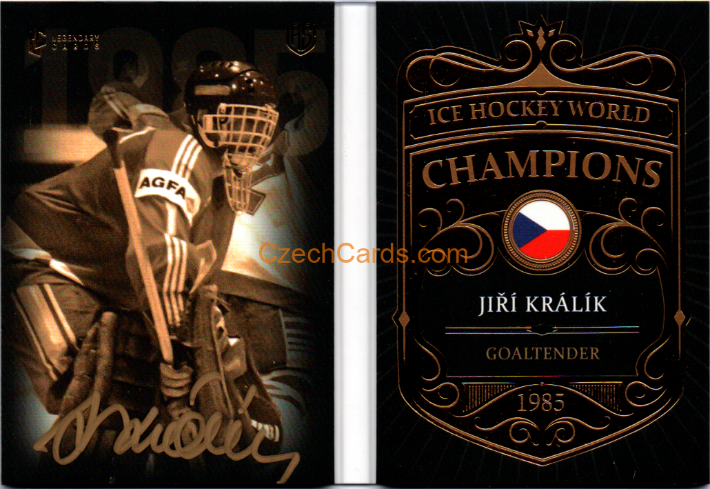 Jiří Králík 2025 LC World Cup 1985 Booklet Of Legacy Signature xx/18
