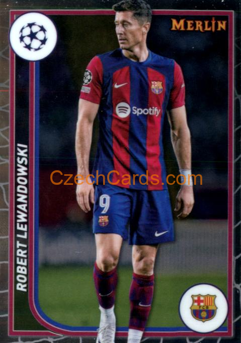 Robert Lewandowski 2023/24 Merlin Chrome #34