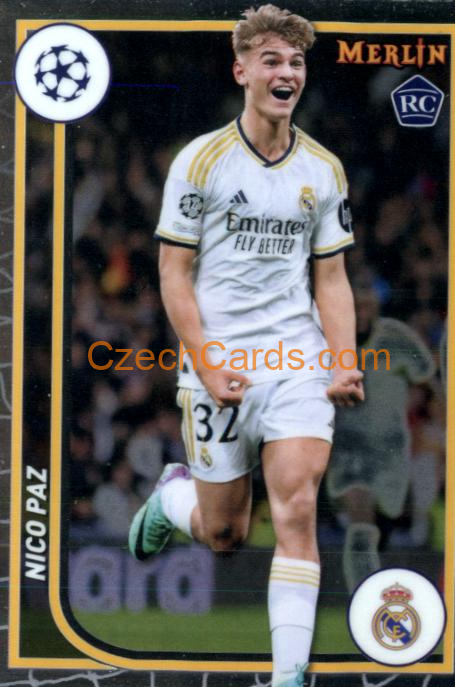 Nico Paz RC 2023/24 Merlin Chrome #117