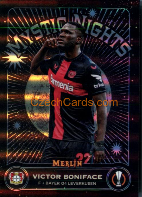 Victor Boniface 2023/24 Merlin Chrome Mystic Nights #MN-12