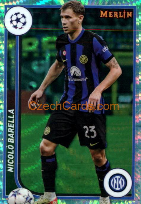 Nicolo Barella 2023/24 Merlin Chrome Green parallel #47