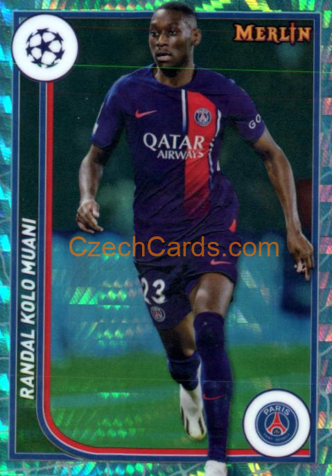 Randal Kolo Muani 2023/24 Merlin Chrome Green parallel #93