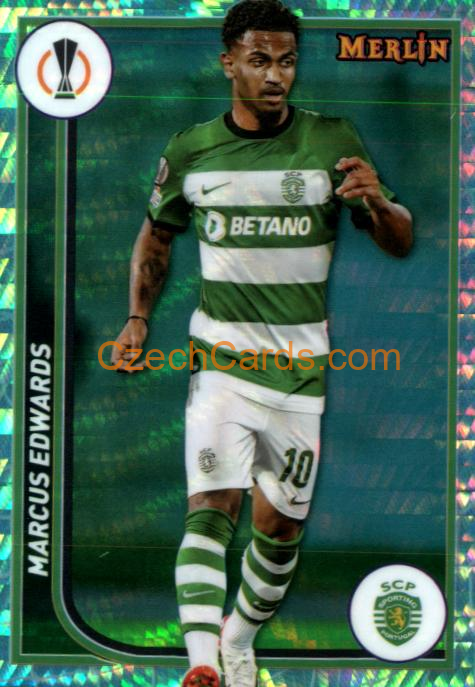Marcus Edwards 2023/24 Merlin Chrome Green parallel #116