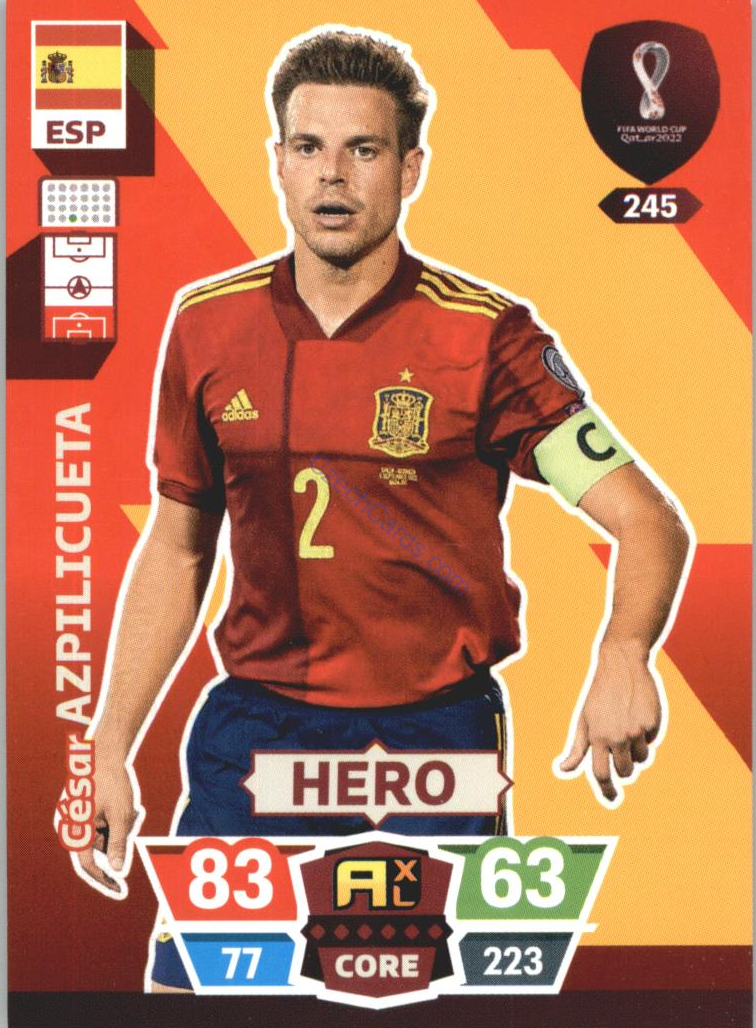 César Azpilicueta 2022 Panini World Cup Adrenalyn #245