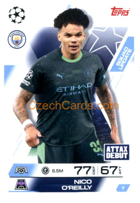Nico O'Reilly 2025/26 Match Attax Extra #7