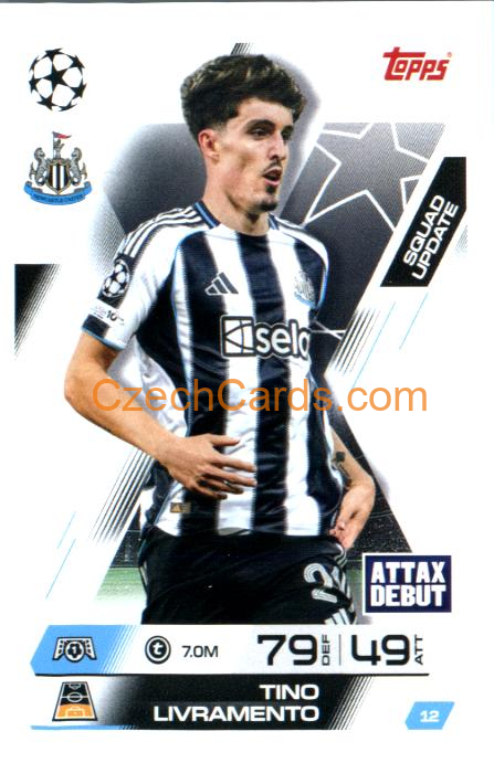 Tino Livramento 2025/26 Match Attax Extra #12