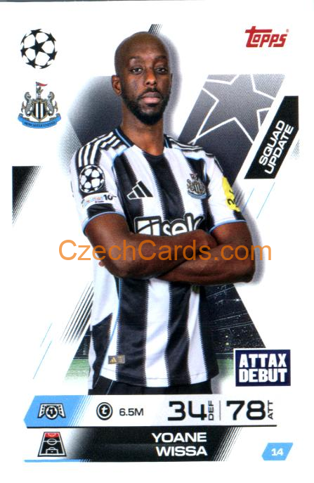 Yoane Wissa 2025/26 Match Attax Extra #14