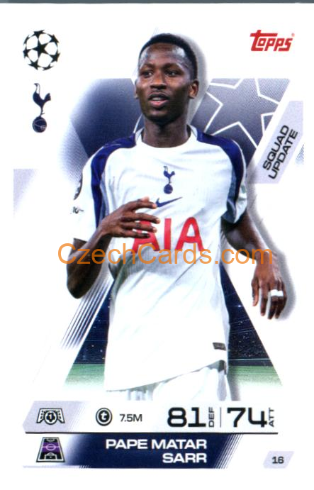 Pape Matar Sarr 2025/26 Match Attax Extra #16