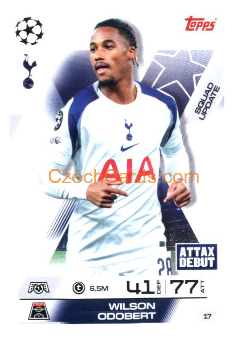 Wilson Odobert 2025/26 Match Attax Extra #17