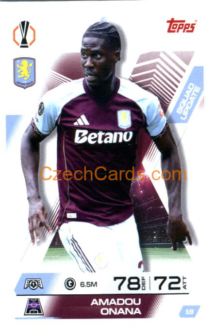 Amadou Onana 2025/26 Match Attax Extra #19