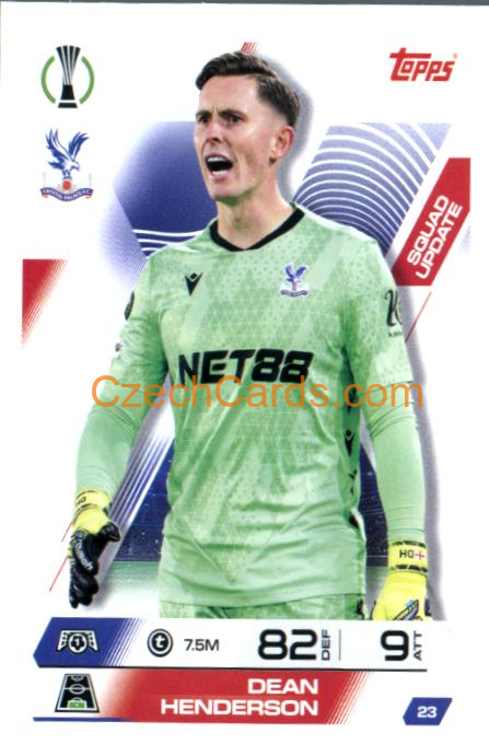 Dean Henderson 2025/26 Match Attax Extra #23