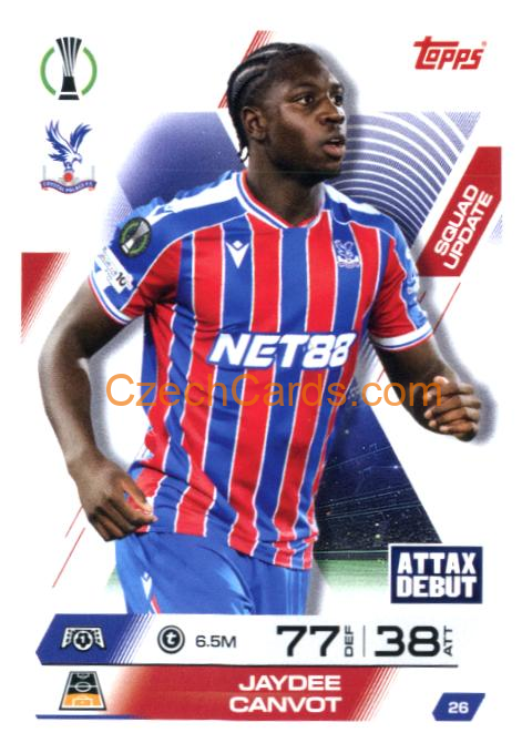 Jaydee Canvot 2025/26 Match Attax Extra #26