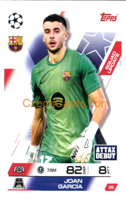 Joan Garcia 2025/26 Match Attax Extra #29