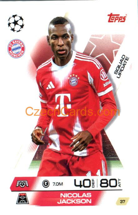 Nicolas Jackson 2025/26 Match Attax Extra #37