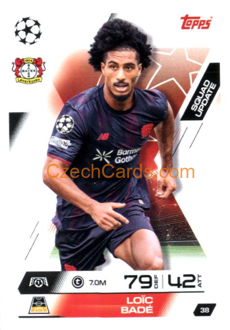 Loic Bade 2025/26 Match Attax Extra #38