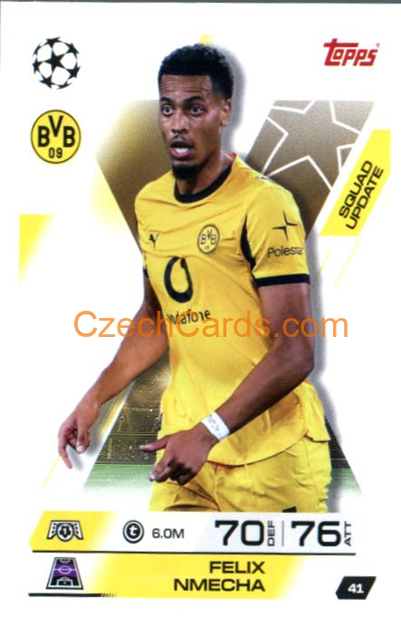 Felix Nmecha 2025/26 Match Attax Extra #41
