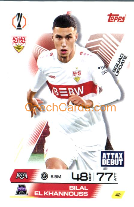 Bilal El Khannouss 2025/26 Match Attax Extra #42