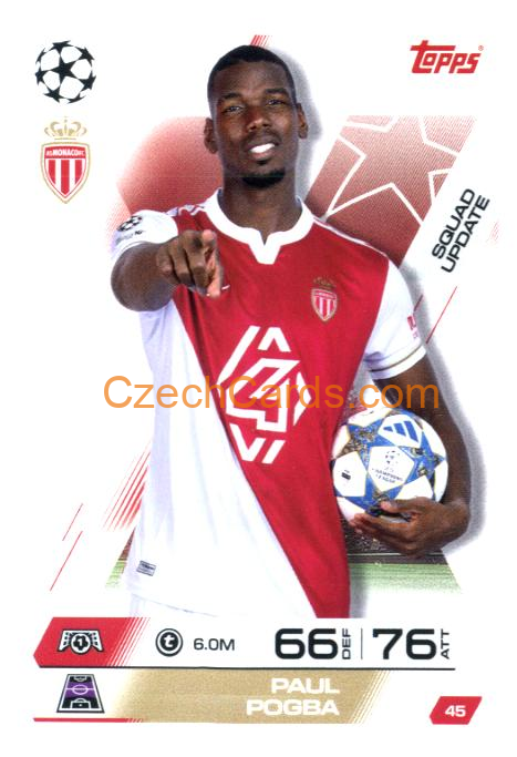 Paul Pogba 2025/26 Match Attax Extra #45
