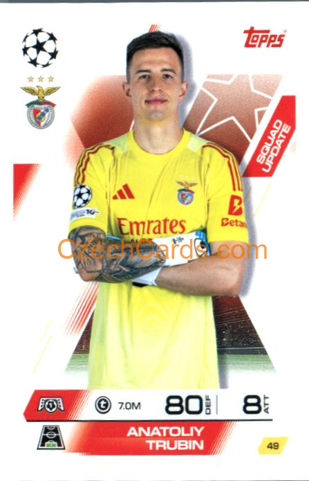 Anatoily Trubin 2025/26 Match Attax Extra #49