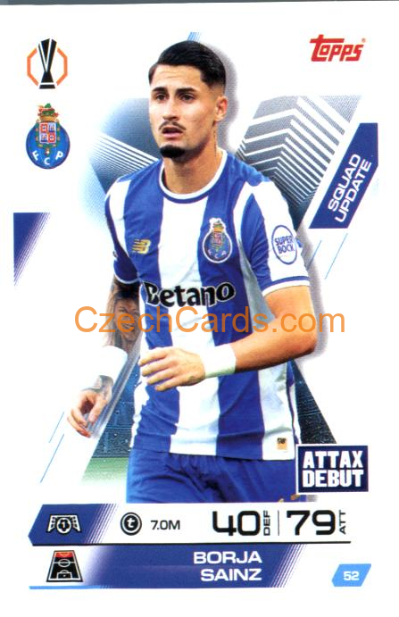 Borja Sainz 2025/26 Match Attax Extra #52