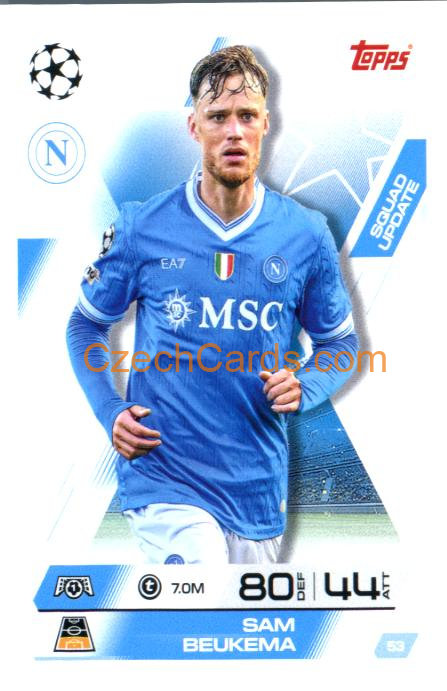 Sam Beukema 2025/26 Match Attax Extra #53