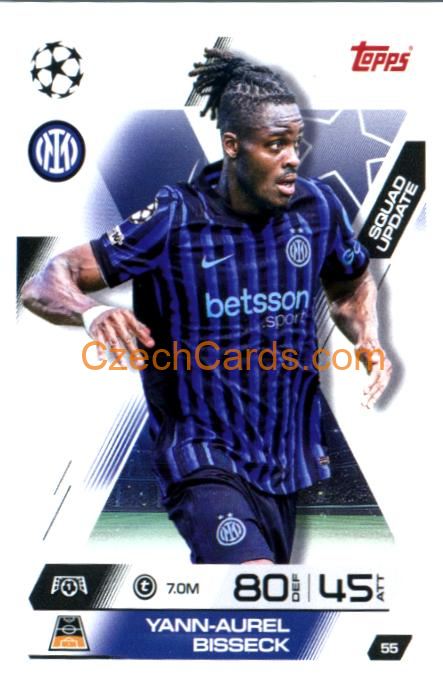 Yann-Aurel Bisseck 2025/26 Match Attax Extra #55