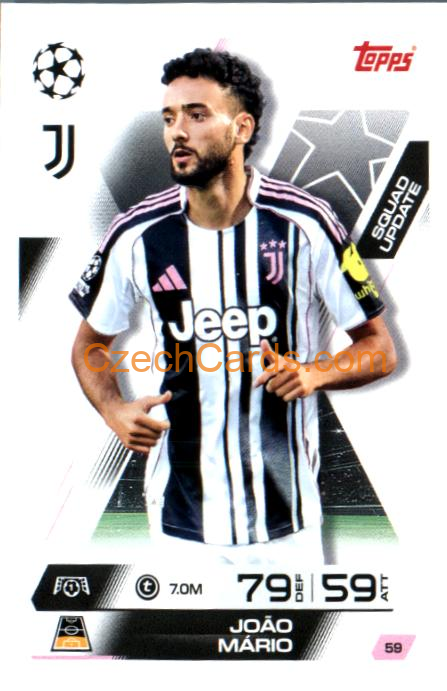 João Mario 2025/26 Match Attax Extra #59