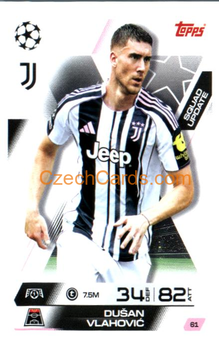 Dusan Vlahovic 2025/26 Match Attax Extra #61