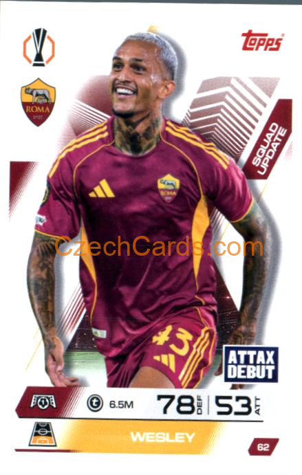 Wesley 2025/26 Match Attax Extra #62