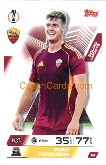 Evan Ferguson 2025/26 Match Attax Extra #64