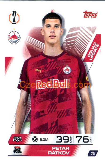 Peter Ratkov 2025/26 Match Attax Extra #72