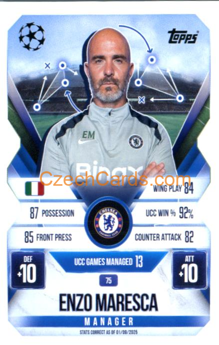 Enzo Maresca 2025/26 Match Attax Extra #75
