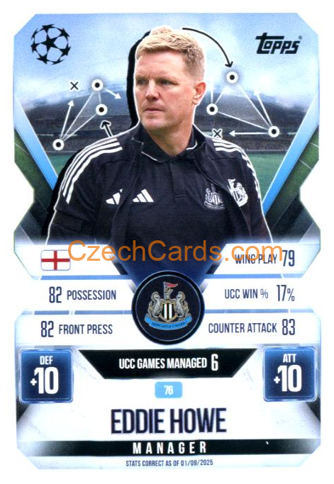 Eddie Howe 2025/26 Match Attax Extra #76