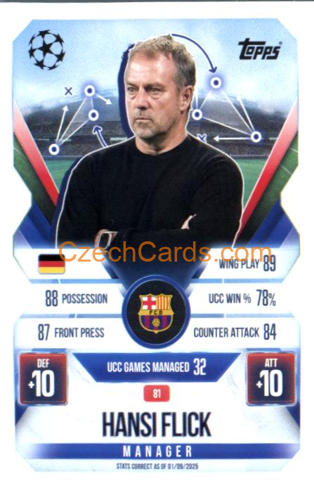 Hansi Flick 2025/26 Match Attax Extra #81