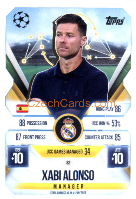 Xabi Alonso 2025/26 Match Attax Extra #82