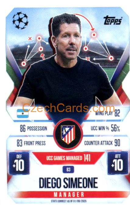 Diego Simeone 2025/26 Match Attax Extra #83