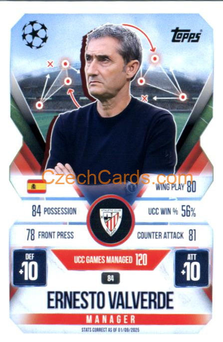 Ernesto Valverde 2025/26 Match Attax Extra #84