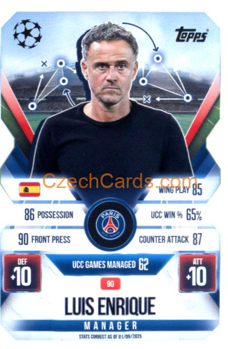 Luis Enrique 2025/26 Match Attax Extra #90